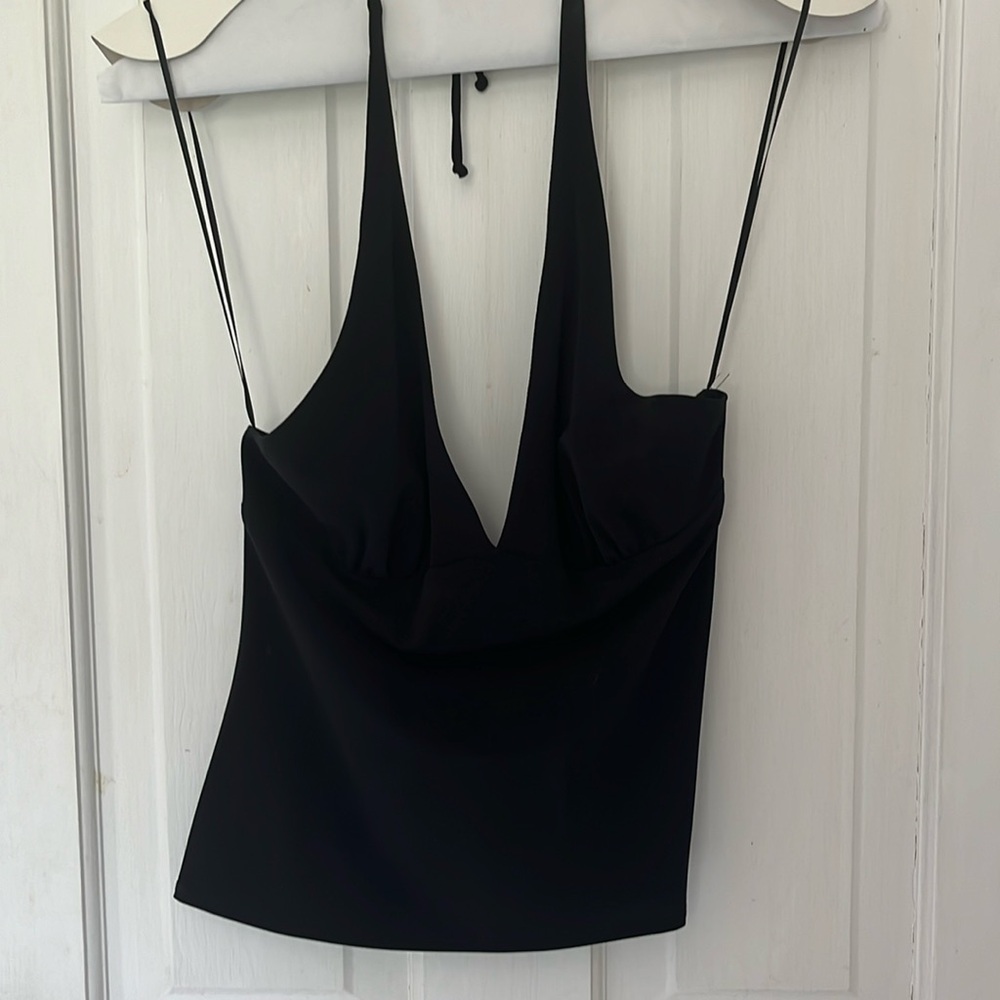 Brand New Trina Turk Halter Top, Black, size S